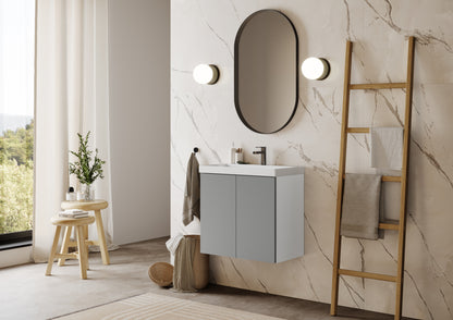 FLAT 24” Floating Bathroom Vanity with Inset Sink Combo