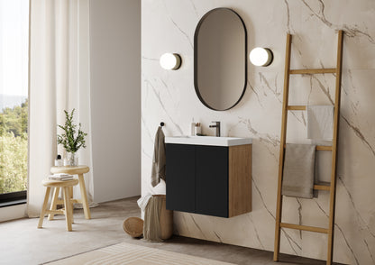 FLAT 24” Floating Bathroom Vanity with Inset Sink Combo