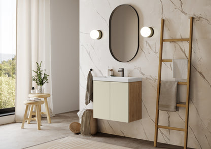 FLAT 24” Floating Bathroom Vanity with Inset Sink Combo