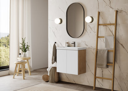 FLAT 24” Floating Bathroom Vanity with Inset Sink Combo